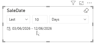 By default the Relative Date slicer uses todays date as the anchor point By default the Relative Date slicer uses todays date as the anchor point