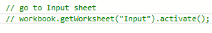 Comments in Microsoft Office Scripts code