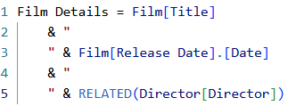 Inserting a new line character in a DAX formula in Microsoft Power BI Inserting a new line character in a DAX formula in Microsoft Power BI