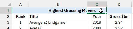 Centering across the selection in Microsoft Excel Centering across the selection in Microsoft Excel