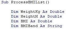 Variables