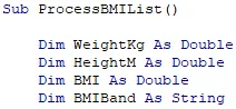 Local variables