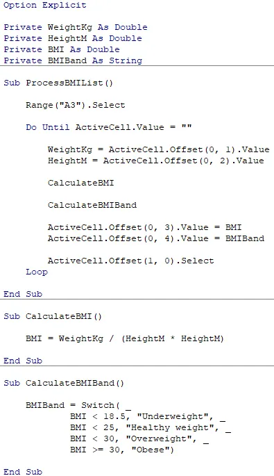 Original code