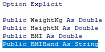 Public variable