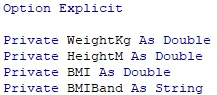 Variables
