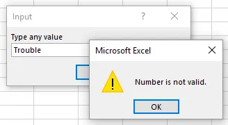 Invalid number