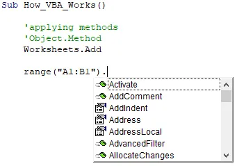 Excel Visual Basic for Applications online training