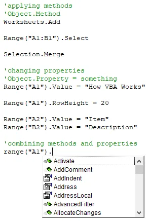 Excel Visual Basic for Applications online training
