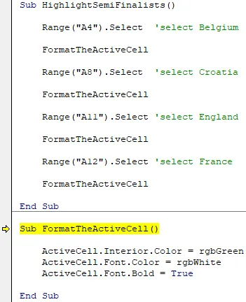 Visual Basic Procedure Examples Excel Visual Basic for Applications online training