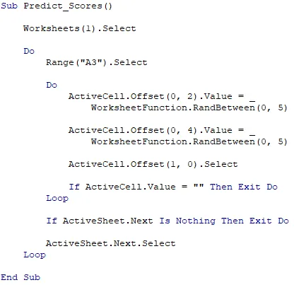 Excel Visual Basic for Applications online training
